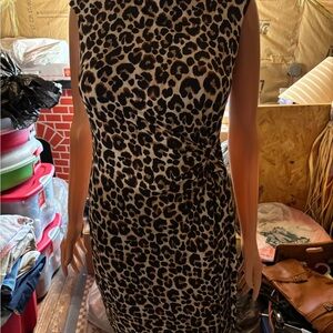 Women’s Leopard Print Sleeveless Dress Size PM